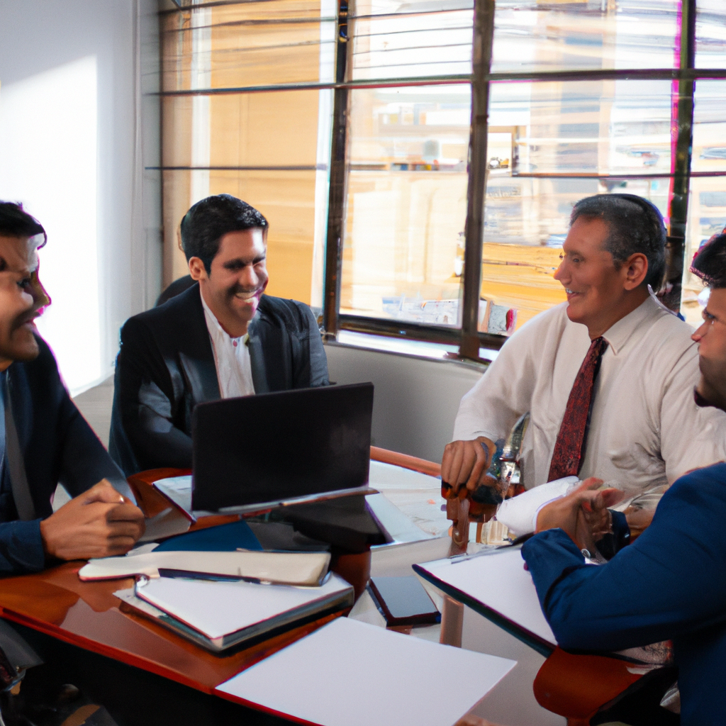 Equipe profissional de corretores